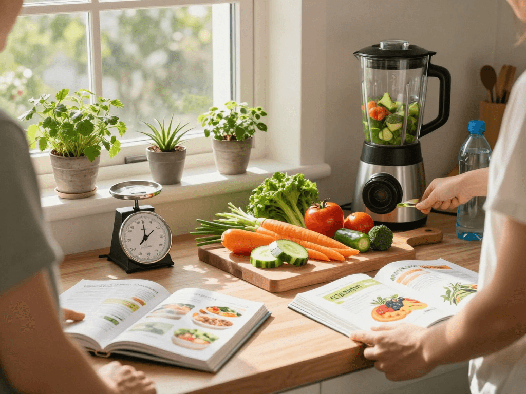 rokok88 login lifestyle focused image of healthy meal prep in vibrant kitchen