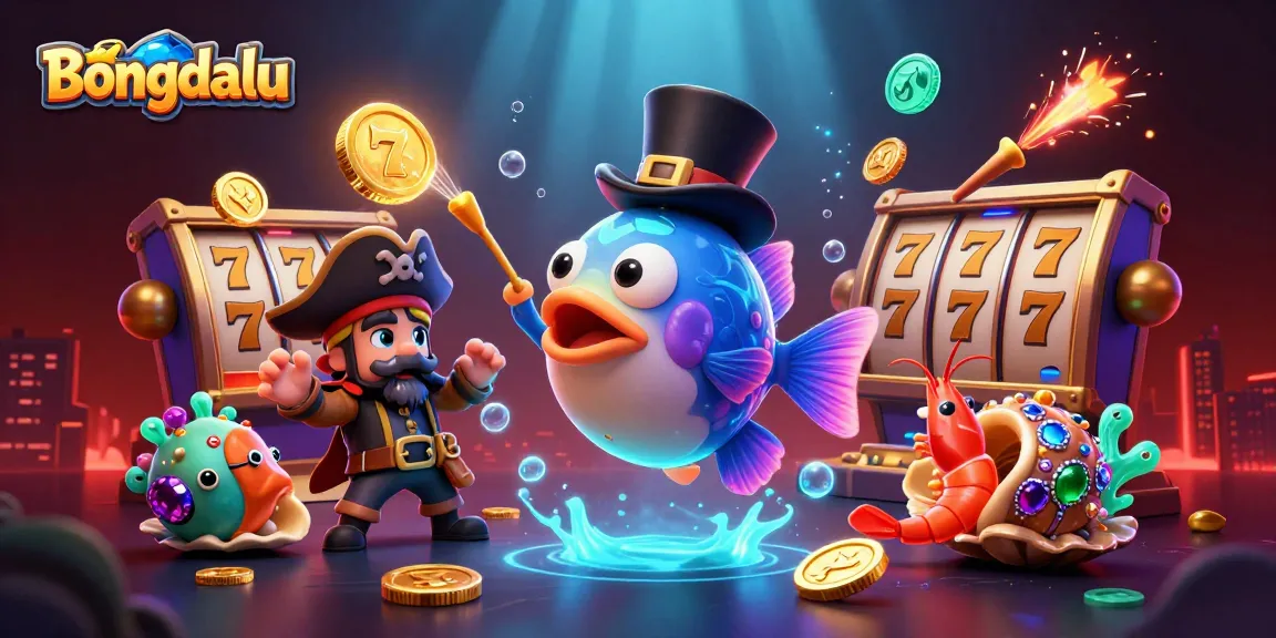 Bongdalu showcases a thrilling underwater casino scene with dynamic gaming elements and vibrant characters.