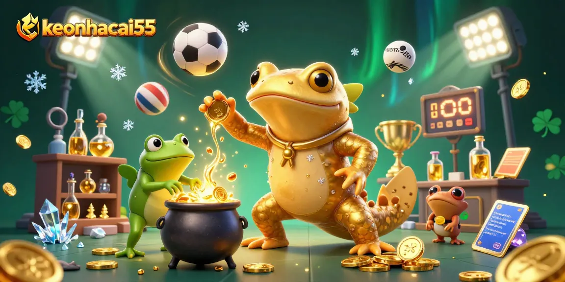 Experience live betting excitement with keonhacai55, featuring dynamic sports elements and alchemical gold transmutation.