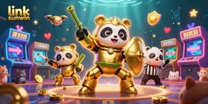 Experience the excitement of gaming at link sunwin with vibrant casino visuals and characters.