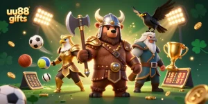 Experience the excitement of uu88 gifts featuring dynamic casino action with Viking and Valkyrie elements.